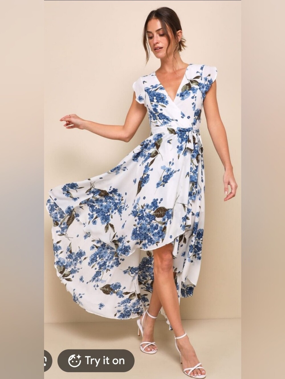 NWT Lulus French Countryside Midi Dress Size Medium Cottage Feminine